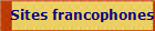 Sites francophones